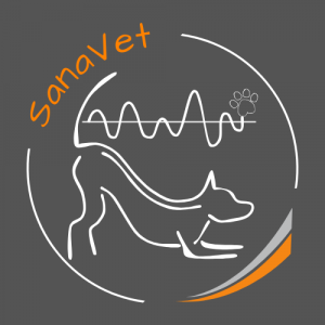 Logo der Tierphysiotherapie-Praxis SanaVet Logo der Tierphysiotherapie-Praxis SanaVet